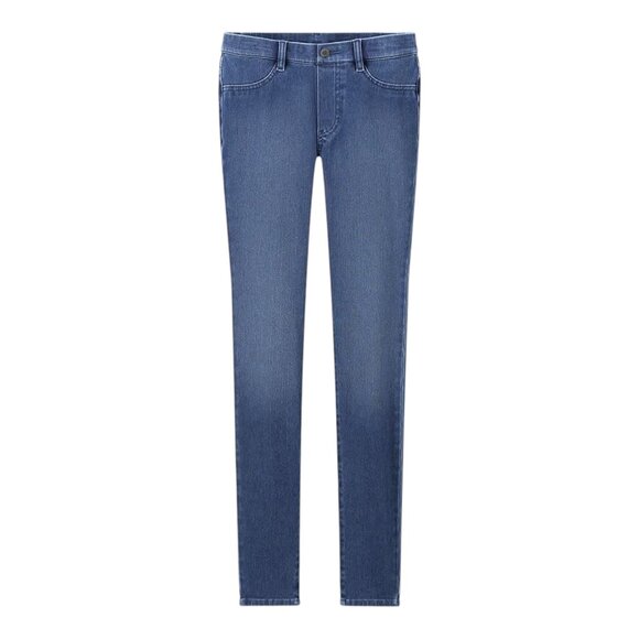 Uniqlo Blue Ultra Stretch Denim Skinny Jeggings Size 4 Legging Pants Casual - Picture 1 of 12
